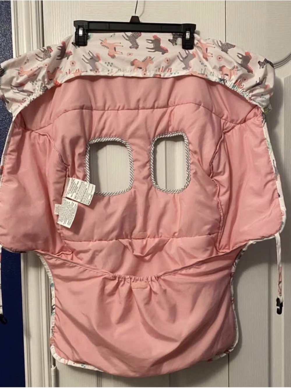 Soft Pink Fabric Piece with Care Tag - Picture 2 of 4